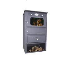 Stufa a legna con caldaia