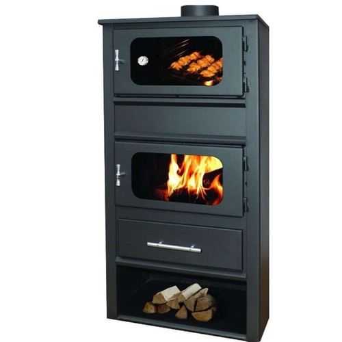 Stufa legna carbone con - stufa, a