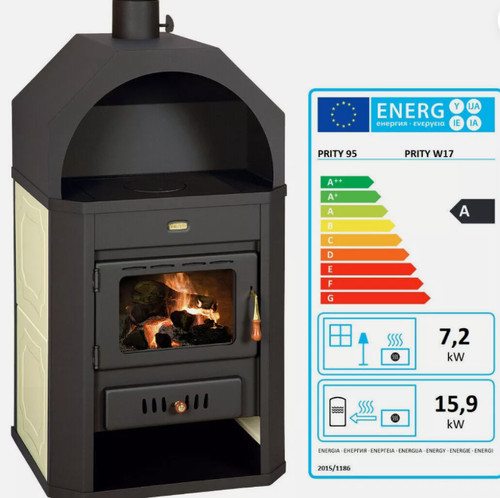 Termostufa legna prity w17 - legna,